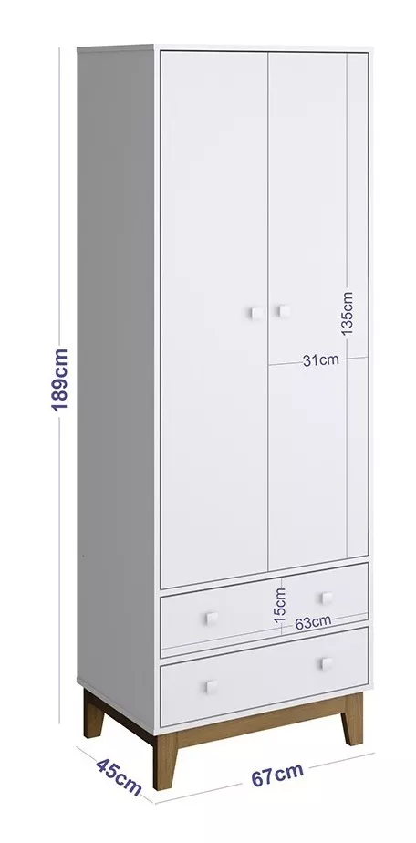 Juego de Dormitorio Infantil Cuna + Cajonera + Ropero - Image 4