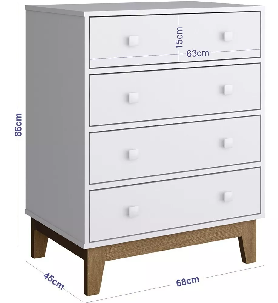 Juego de Dormitorio Infantil Cuna + Cajonera + Ropero - Image 2