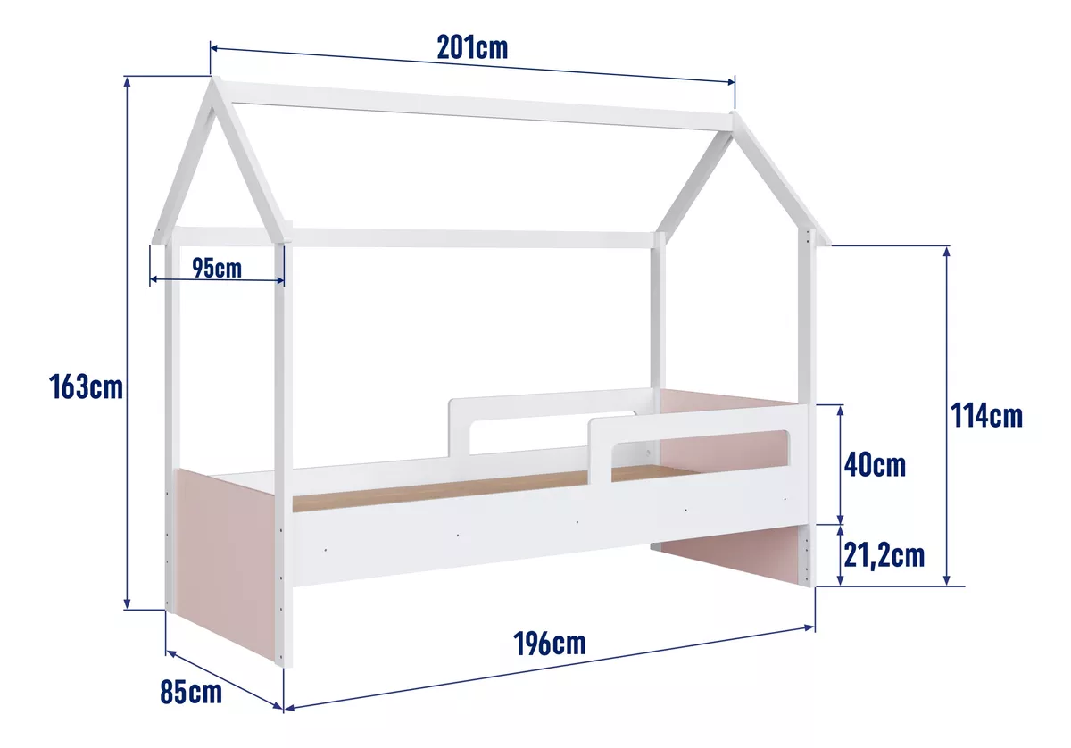 Cama Infantil Estilo Montessori Rosa - Image 7