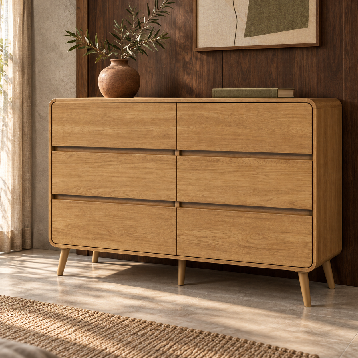 Cajonera Alba - 6 cajones 9B | Roble
