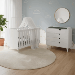Juego de Dormitorio Infantil Cuna+Cajonera