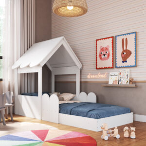 Cama Infantil Casita Blanca