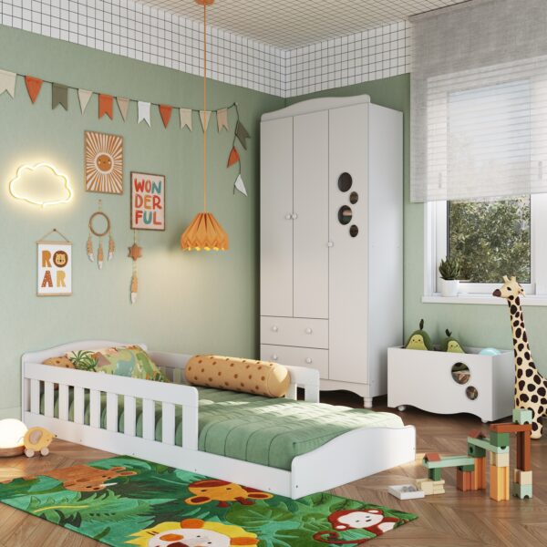 Juego de Dormitorio Infantil Cama+Ropero